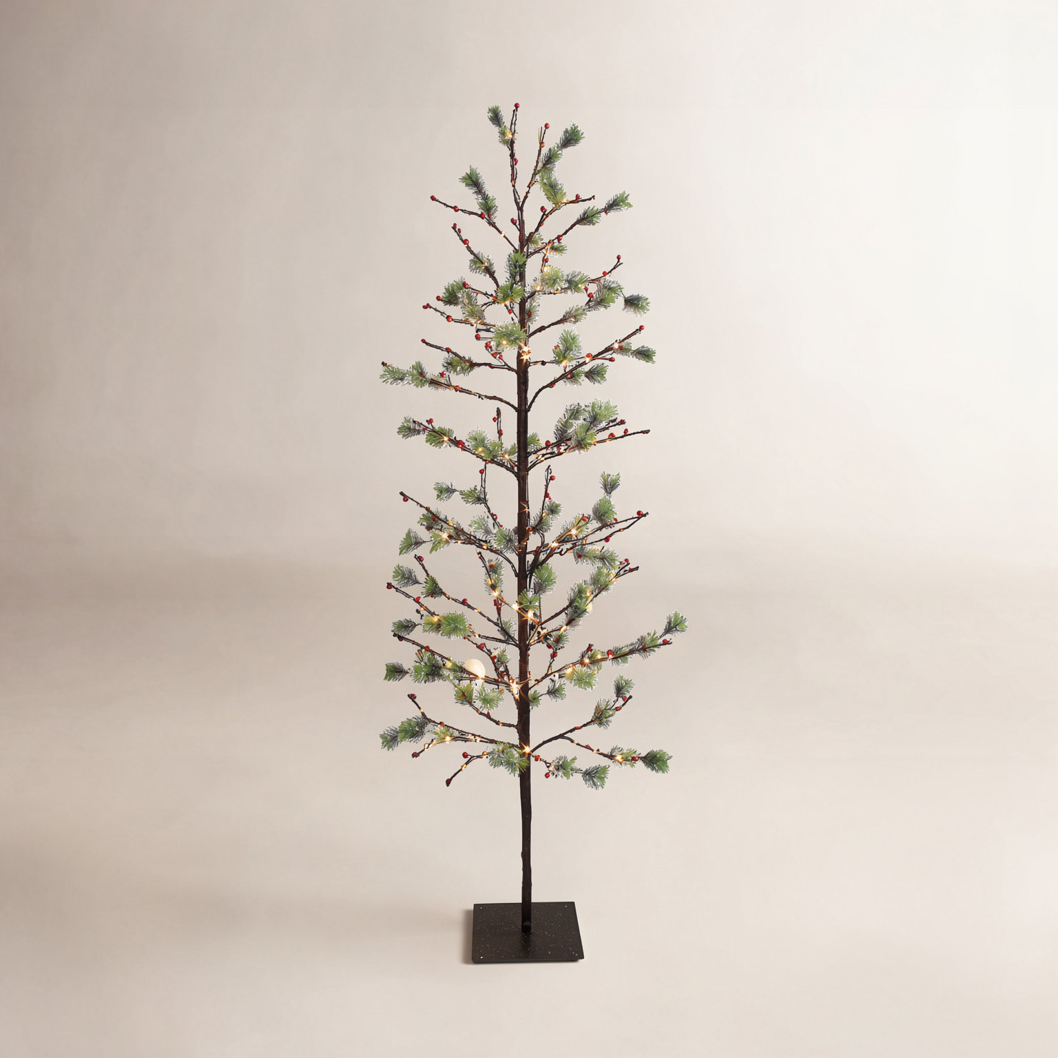 3' Pre-Lit Tropical Artificial Christmas Tree, 6'