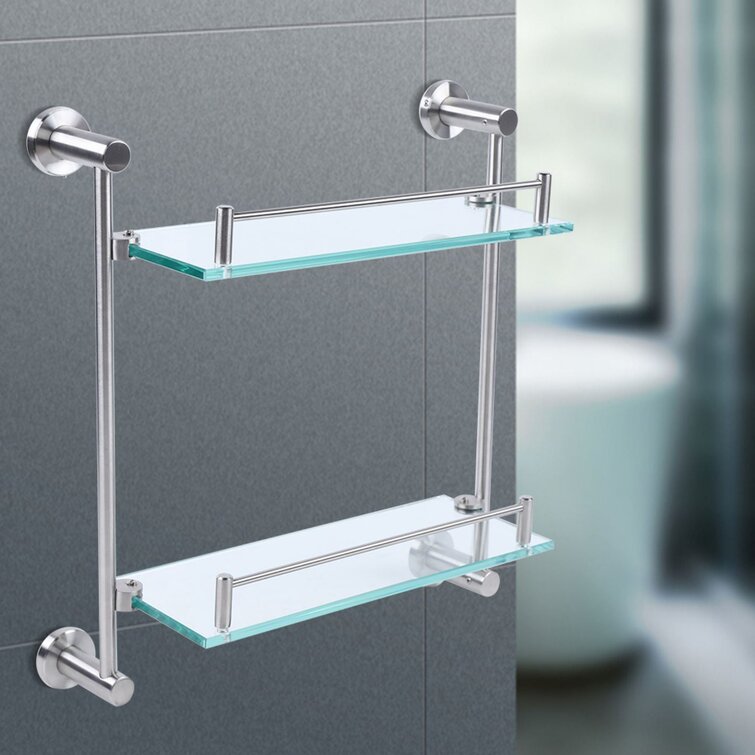 Wayfair Glass Corner Shelves , Glass Shower Shelf Orren Ellis