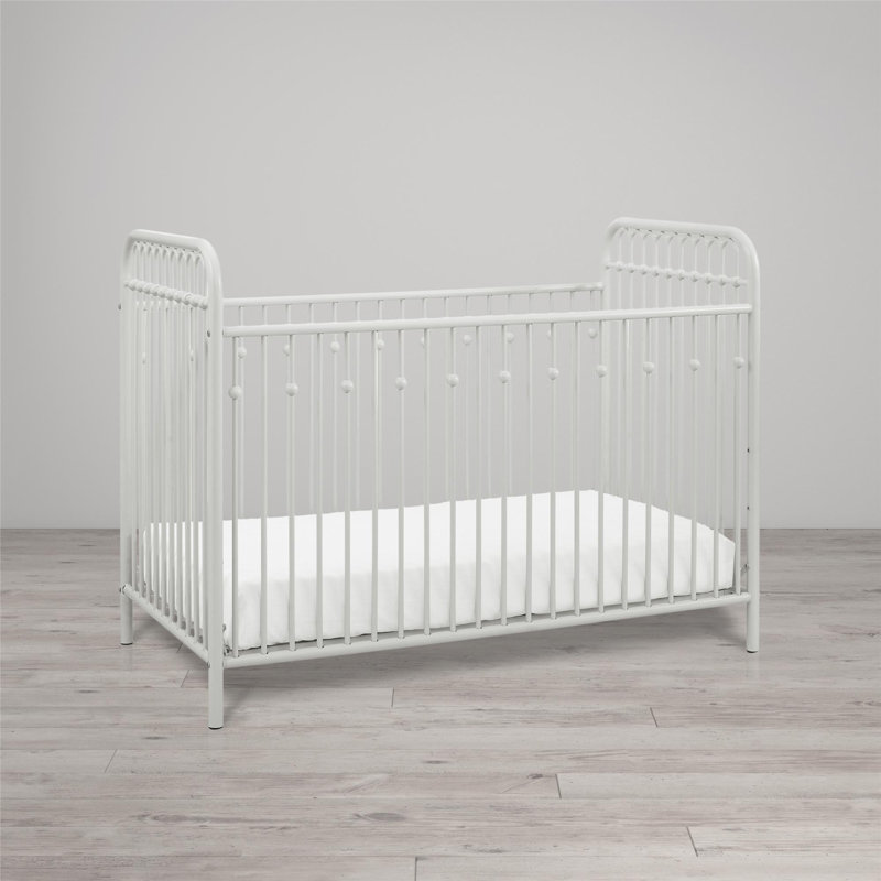 Lit de bébé standard en métal Klos, Blanc