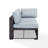 Arbedella 62.25'' Wide Metal Loveseat with Cushions-543945078
