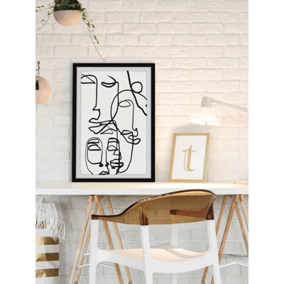 ''Sleepy Faces'' Framed Print