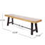 Banc de salle à manger en bois d'acacia