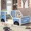 Lit plateforme en bois avec roulettes-1011492292