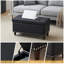 Repose-pieds en cuir Gagny-11562940