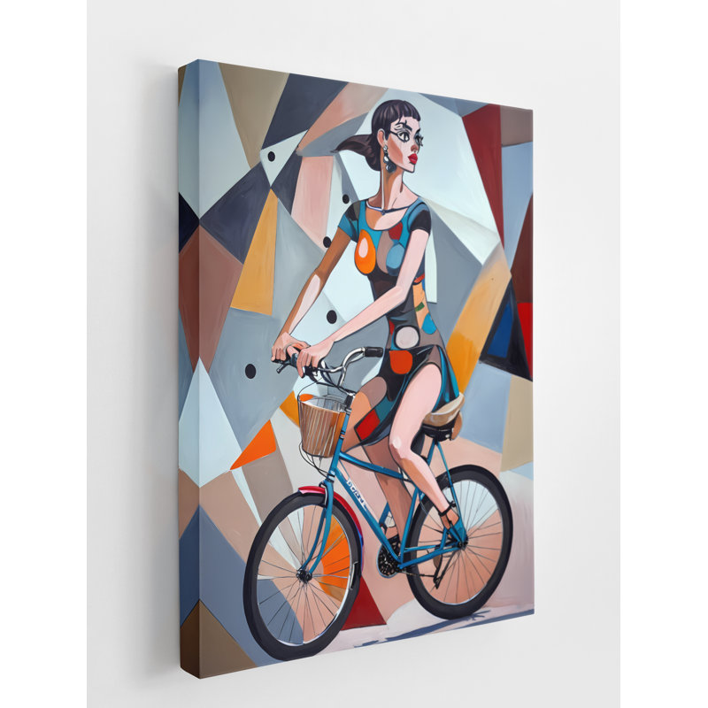 Cyclist's Journey, 32" H x 24" W