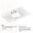 42" Engineered Stone Bathroom Vanity Top And White Ceramic(Vanity Base Not Included)