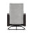 28" W Wicker Outdoor Swivel Recliner Chair with Lift-Up Side Table