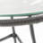 Tee Outdoor Side End Table, 20 Inch Rattan Weave With Glass Top, Gray-121489503