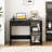 Space Saving Computer Desk With Hidden Compartment And Open Storage Shelves