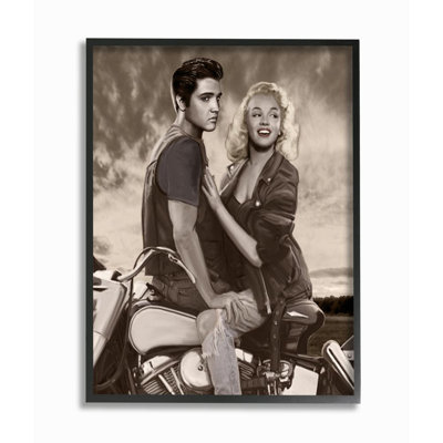 « motocyclette override rétro, reproduction d’art classique », impression sur toile