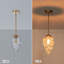 Luminaire suspendu unique en verre 1 lumière