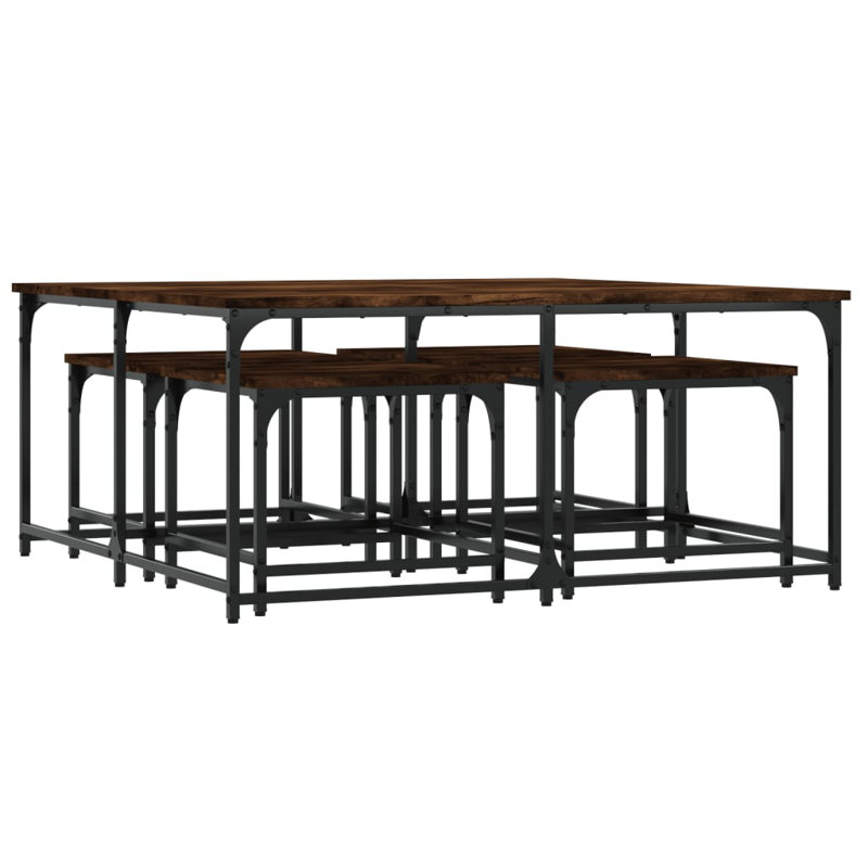 Theophilos Frame Coffee Table, Smoked Oak