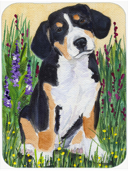 Planche à découper en verre trésors caroline Entlebucher Mountain Dog