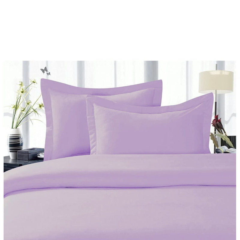Polyester Jersey Knit Duvet Cover, King/ Cal. King Duvet Cover + 2 Shams, Lavander