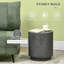 Table de bout ronde en pierre Arnelda H 17 "-392255306