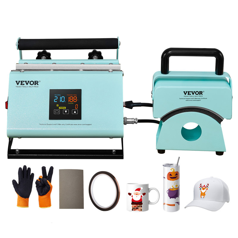 2 in 1 Tumbler and Hat Heat Press Machine Heat Machine for Caps Hats Mugs