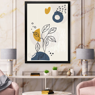 Vintage Boho Minimalistic Flowers II - Photographie de cadre photo sur toile
