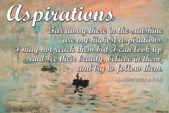 Aspirations-impression de publicités, 20 po x 30 p