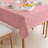Rectangular Tablecloth, 100% Cotton, 52X104", Geometric Shapes Pink-626465771