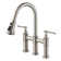 KRAUS Allyn Transitional Bridge Kitchen Faucet with Pull-Down Sprayhead
