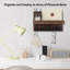 Organisateur mural en bois avec tableau noir Divoll-890815565