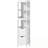 Narrow Dubuc Cabinet with open storgae