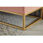 Banc de lit avec base en métal et velours de rangement-1462591600