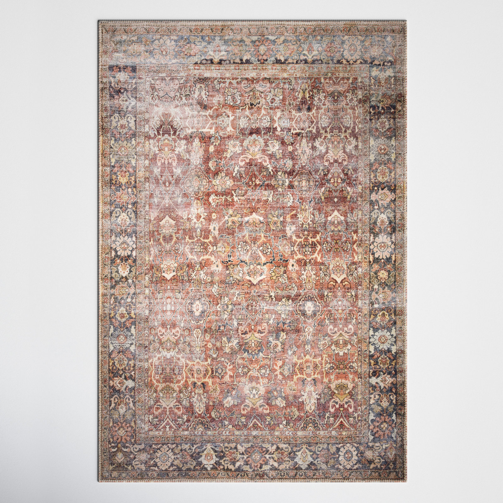 Portman Orange Rug, Rectangle 3'6" x 5'6"