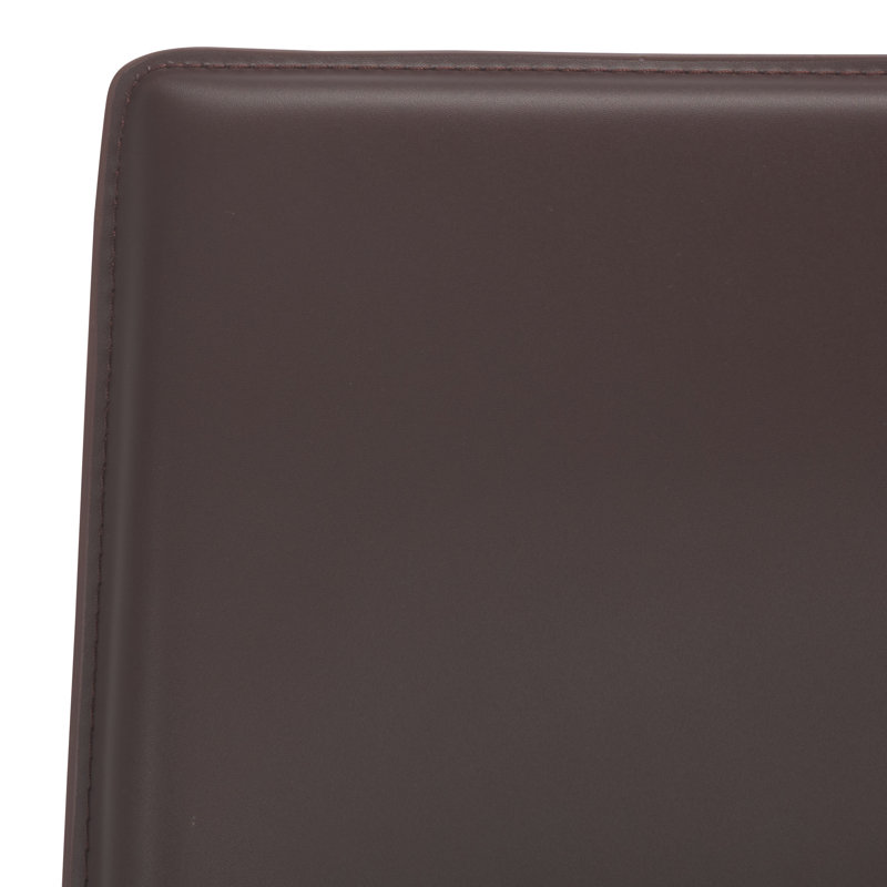 Chaise parsons rembourrée Dous, Brun