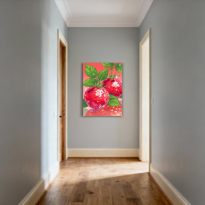Mirror Ball Tomatoes Canvas Wrapped Wall Art Oil Painting Print Set Of 1
