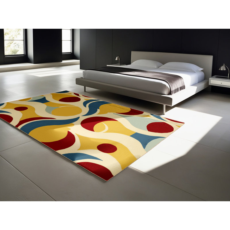 Funky Pulse Rug, Rectangle 2' x 3'