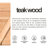 9Pc FSC Teak And Aluminum Outdoor Patio Dining Set