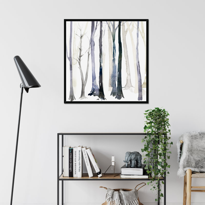 In The Forest II by Grace Popp - Painting, Black Framed Paper Print, 80cm H x 80cm W