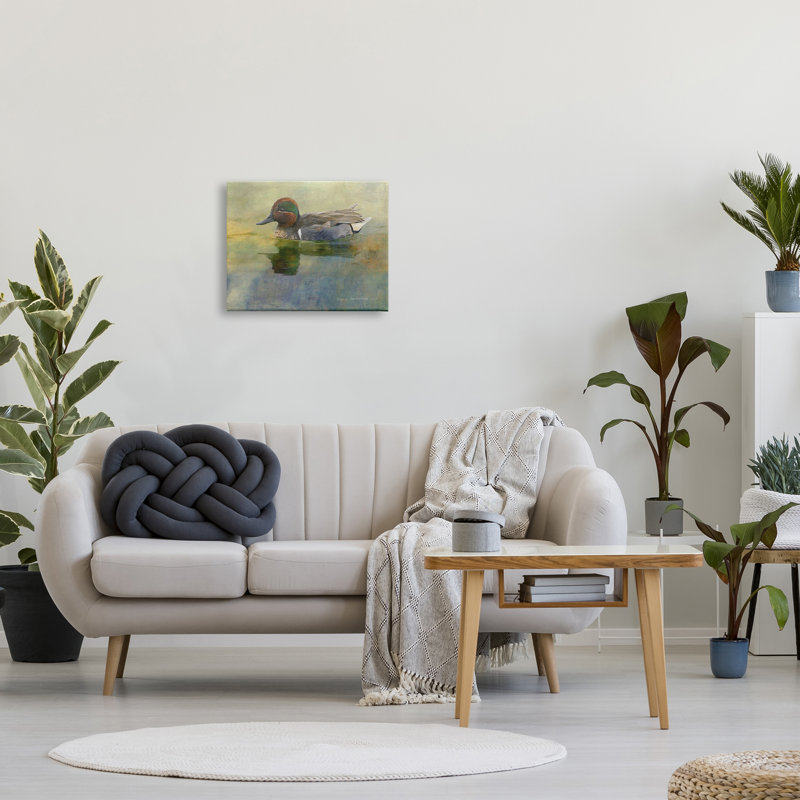 Wild Duck Nature Pond Wildlife par Chris Vest - photographie sur toile tendue, H 16 po x l 20 po x P 1,5 po