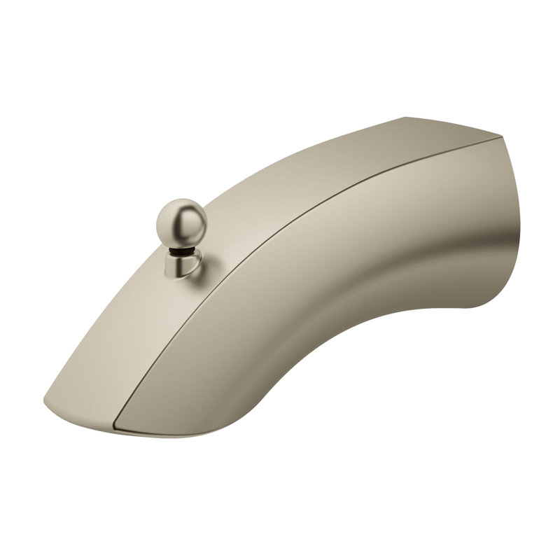 Eurosmart Wall Mounted Tub Spout Trim with Diverter, Brushed Nickel