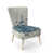Abstract Blue Polyester Blend 7
