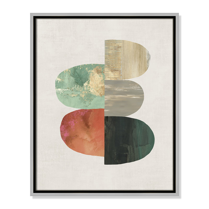 Westcreek Evolving Energy I - Painting Print, Picture Framed Canvas, 21.5" H x 17.5" W, Black