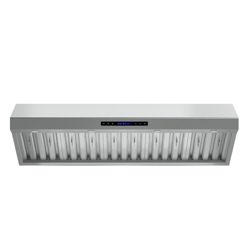 Forno Palazzo 60" Wall Mounted Range Hood Stainless Steel Heavy-Duty Baffle Filters & Remote Control