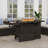 52 Inch Outdoor Fire Pit Table, 50000 Btu Propane Fire Table With Lid & Cover-921227028