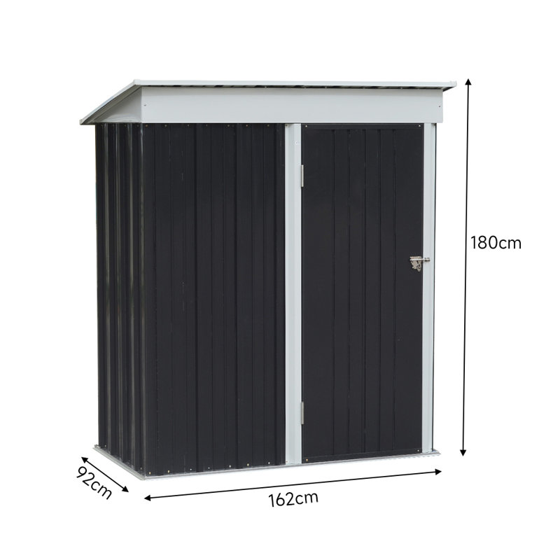 Garden Metal Storage Shed with Shelves