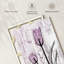 Tulipes mauves sur bois, reproduction sur toile-351705682