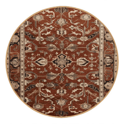 Machine Washable Persian Brown Area Rug