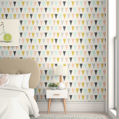 Boyce Removable Scandinavian 10' L x 25" W Peel and Stick Wallpaper Roll