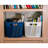  10 Qt Decorative Storage Basket, Medium Home Organizer, Black-1898346779-1912595701