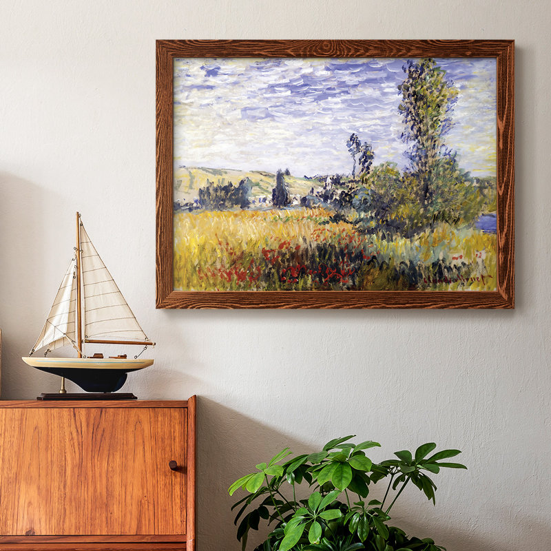 Paysage à Vetheuil, 1880, reproduction d'art sur toile, H 22 po x l 32 po x P 1,5 po, Érable