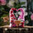Lavarious 6.3 Inch Valentine Heart-Shaped Pink Gnome Couple Figurines Decorations