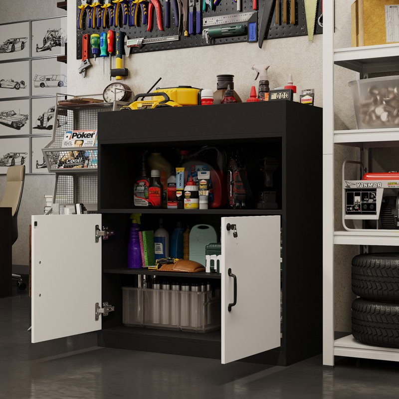 2 Door Garage Cabinet With Lock