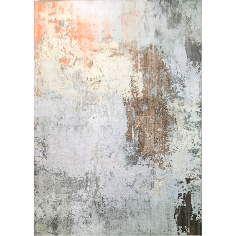 Tapis gris / brun Orman, Rectangle 5 pi x 7 pi