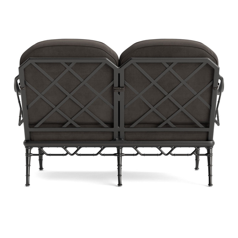 Calcutta Outdoor 2 - Seat Loveseat, Fusion Charcoal, Textured Pewter