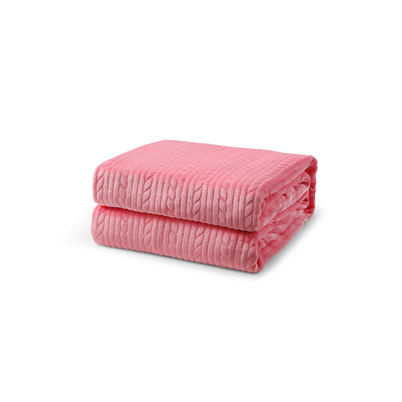 Couverture gaufrée, Rose, Très grand